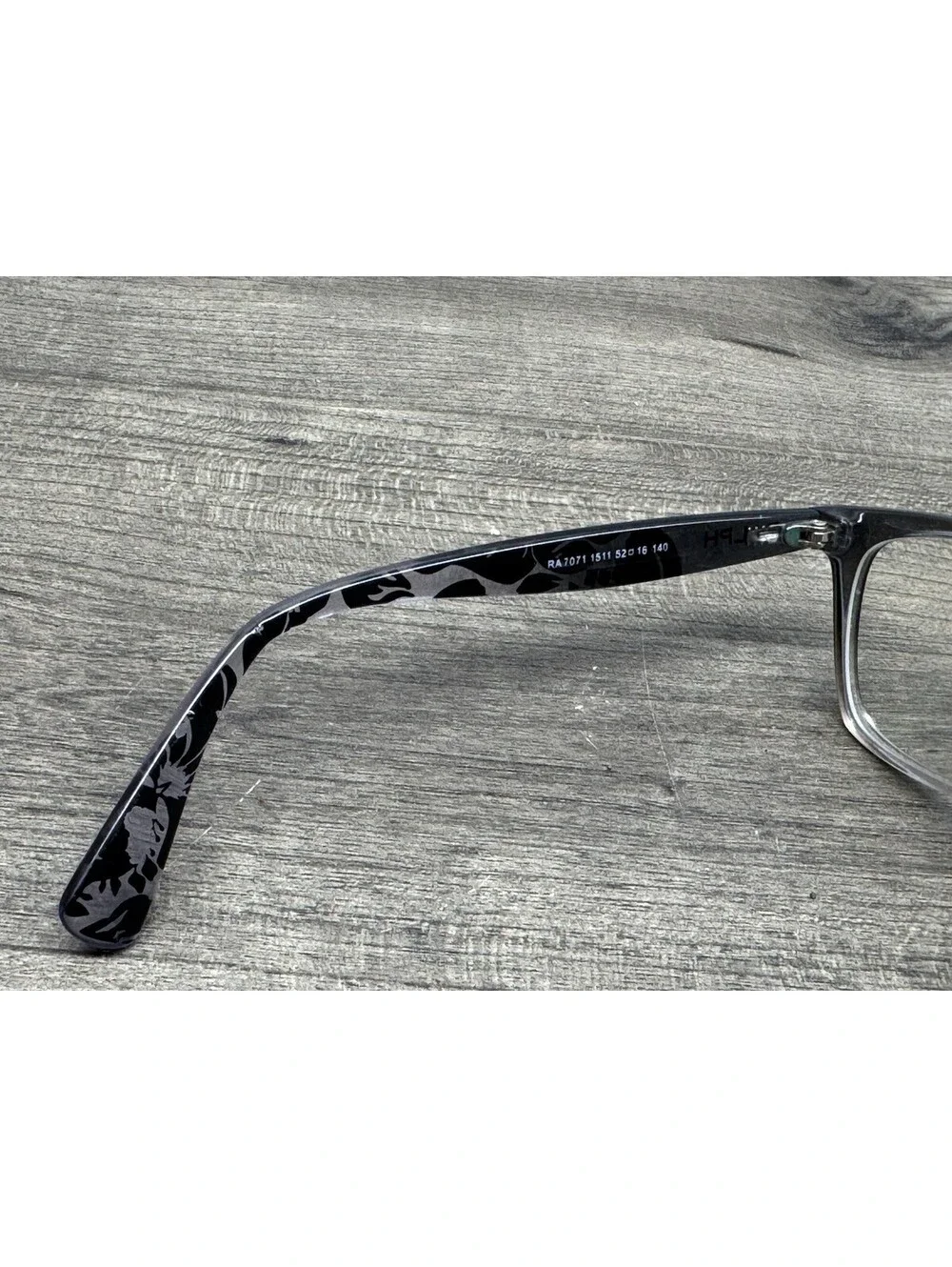 RALPH LAUREN Eyeglasses RA7071 1511 Gray Black Fade 52-16-140 FRAMES ONLY